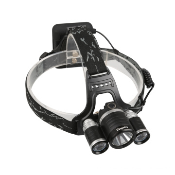 Supfire three CREE head lamp 45-Degree 16w 1100lm led head lights camping waterproof headlamp rechargeable led headlamps